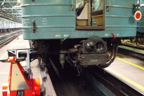 Super Power Pusher schiebt Rollmaterial der Moskauer U-Bahn